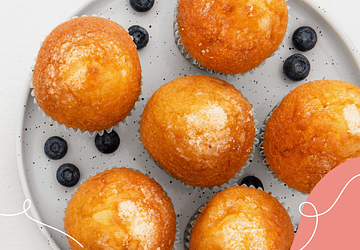 Muffin de vainilla sin azúcar