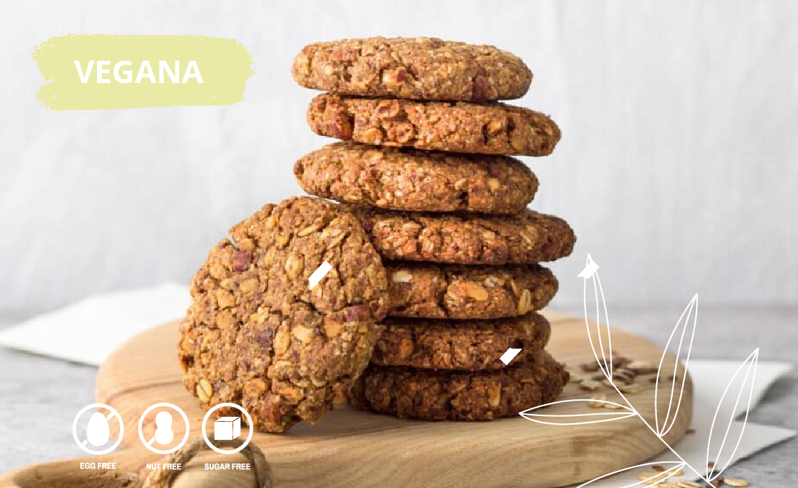 Galleta de avena con harina de almendras sin azúcar (Veg)