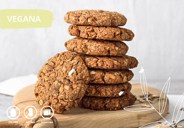 Galleta de avena con harina de almendras sin azúcar (Veg)
