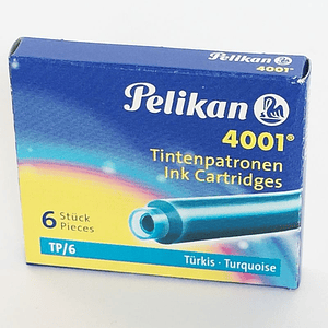 Pelikan - Cartucho pequeño 6 un - Turquesa