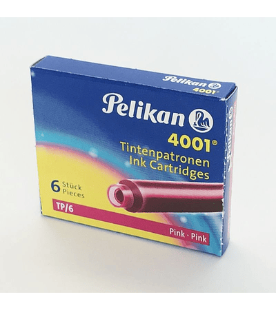 Pelikan - Cartucho pequeño 6 un - Rosado