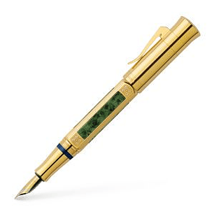 Graf von Faber-Castell - Lápiz del año 2015 oro - Green Silesian serpentines