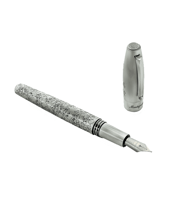 Montegrappa - Fortuna - Steel Merry Skull limited ed.