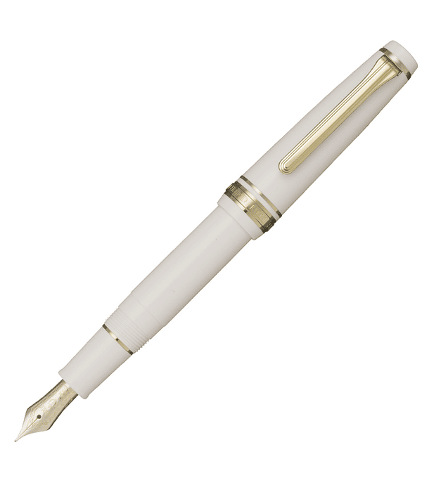 Sailor - PG Slim Mini Gold Trim 14k nib - Beni White