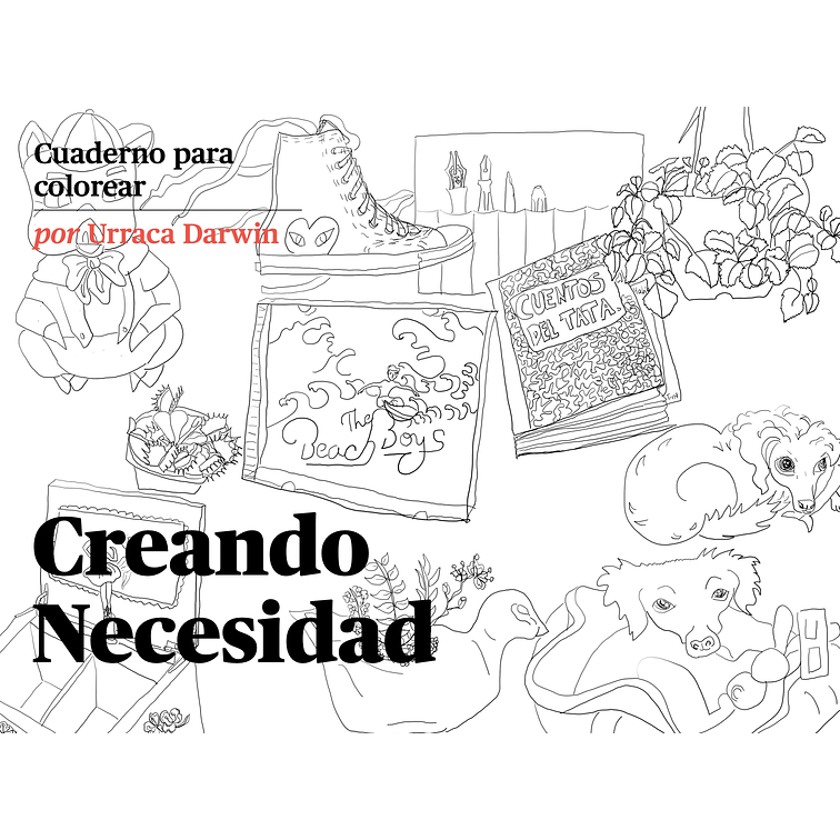 Libro para colorear - Urraca Darwin- Creando Necesidad