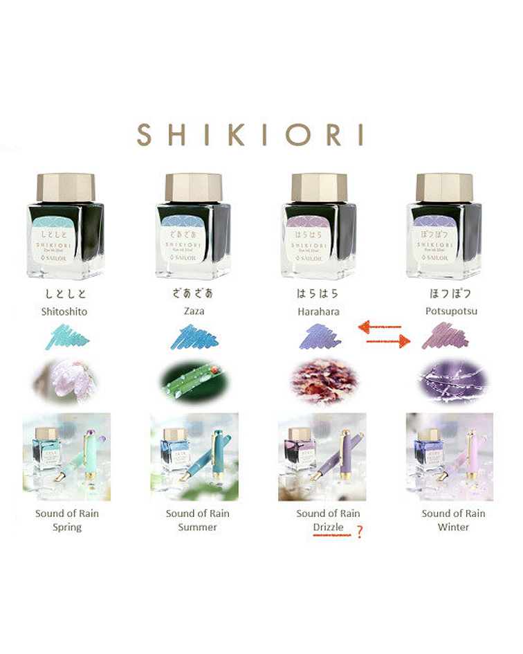 Sailor - Shikiori - Sound of Rain Tinta Botella - Escoge color