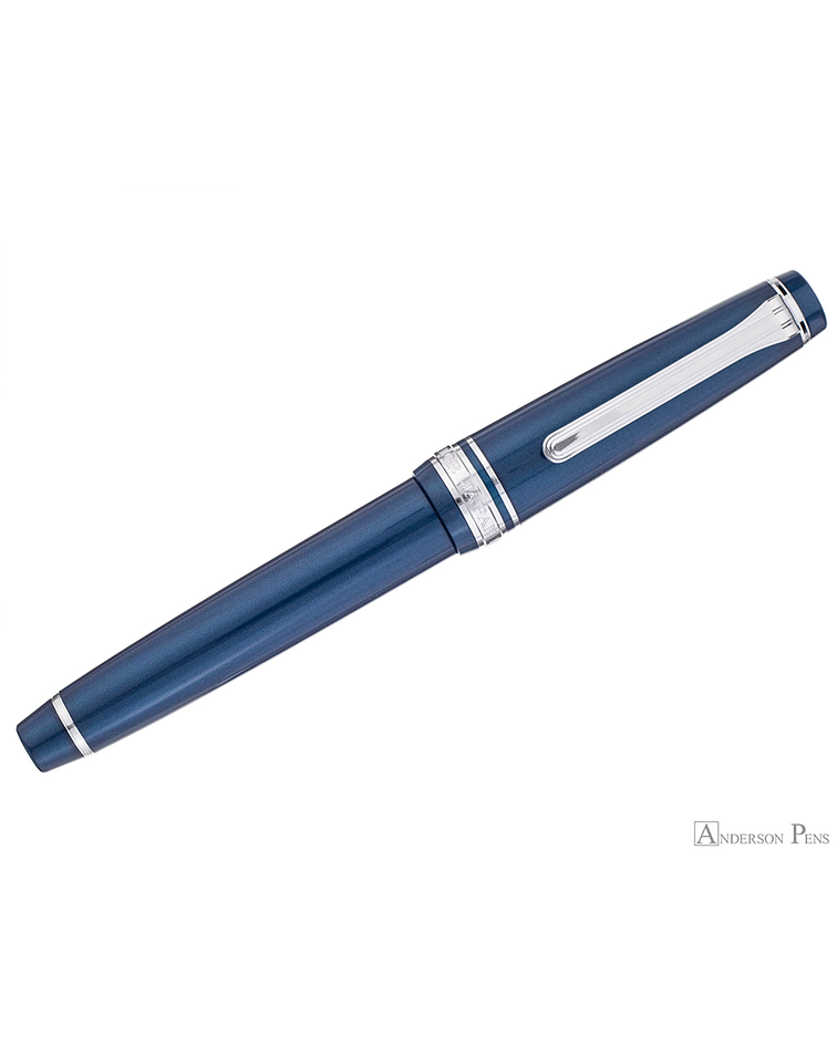 Sailor - PG Slim Sapporo Silver Trim - Metallic Blue