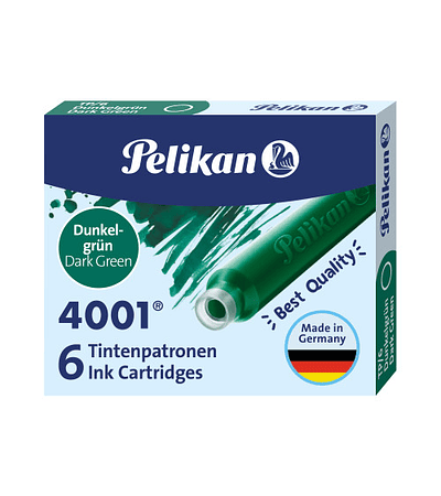 Pelikan - Cartucho pequeño 6 un - Dark Green 