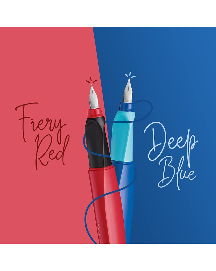 Pelikan Twist Rojo o Azul punto F 