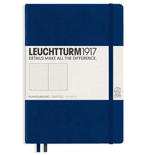 Leuchtturm - Libreta Mediana Tapa Dura Punteada - Navy