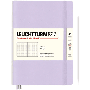 Leuchtturm - Libreta Mediana Tapa Dura Punteada - Lila