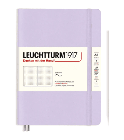 Leuchtturm - Libreta Mediana Tapa Dura Punteada - Lila