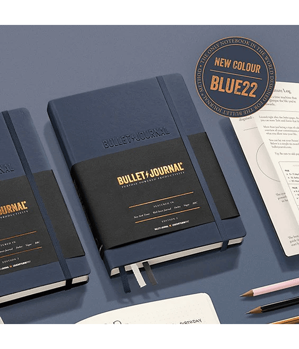 Leuchtturm - Libreta Mediana Bullet Journal 2 Edition - Blue 