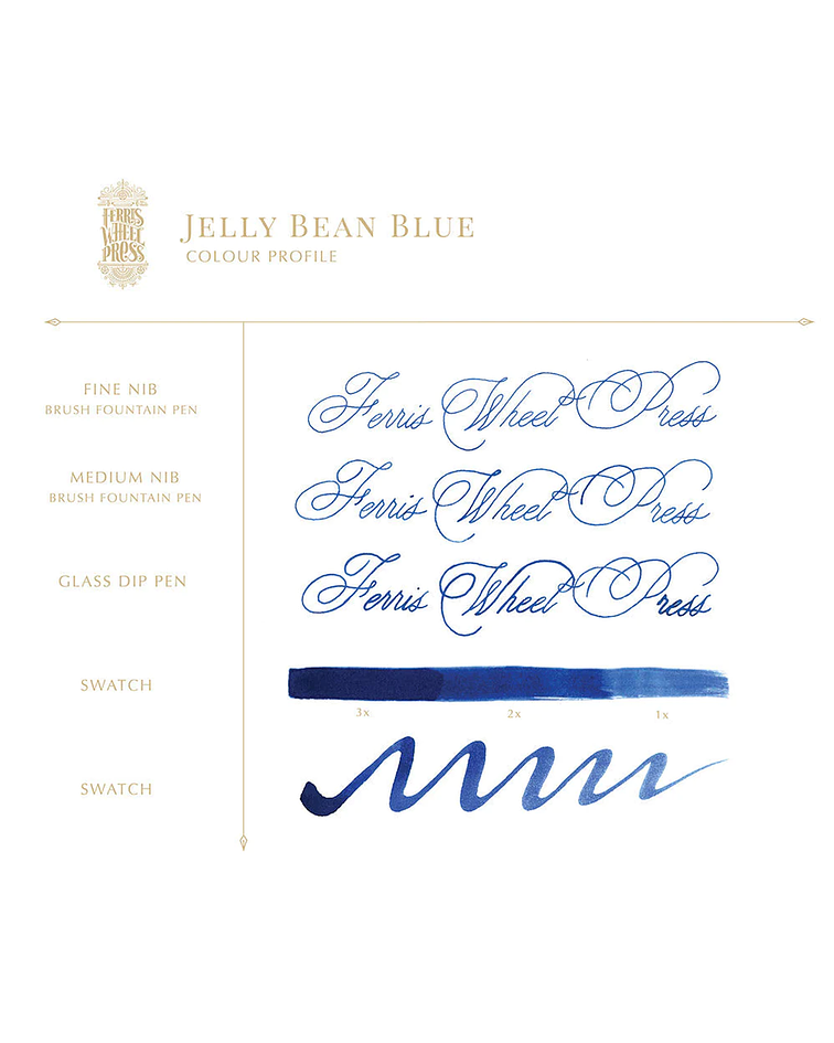 Ferris Wheel Press - Tinta 38 ml - Jelly Bean Blue