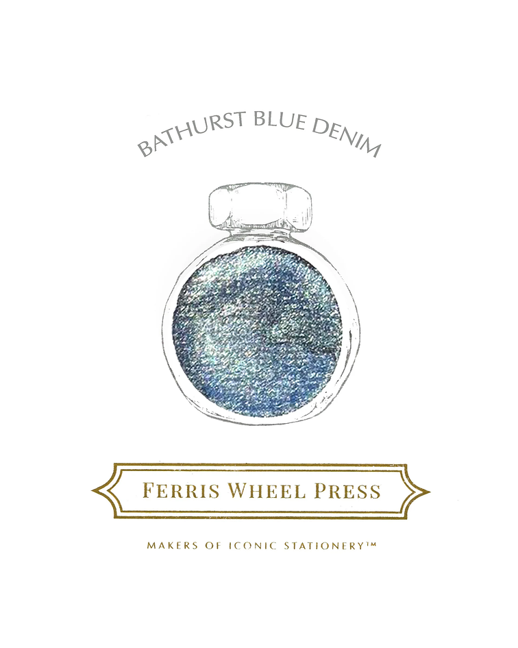 Ferris Wheel Press - Tinta 38 ml - Bathurst Blue Denim