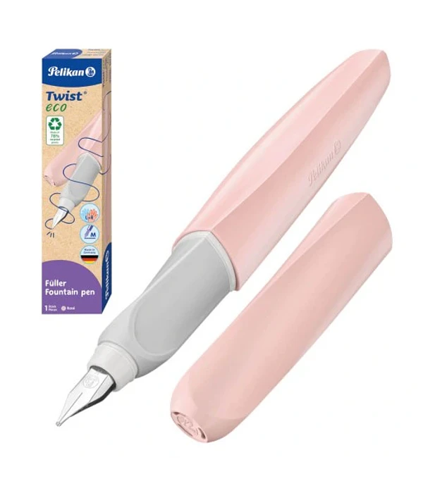 Penne Pelikan Penna Stilografica Twist con 2 Cartucce e Cancellatore D'inchiostro in offerta a € 30.00