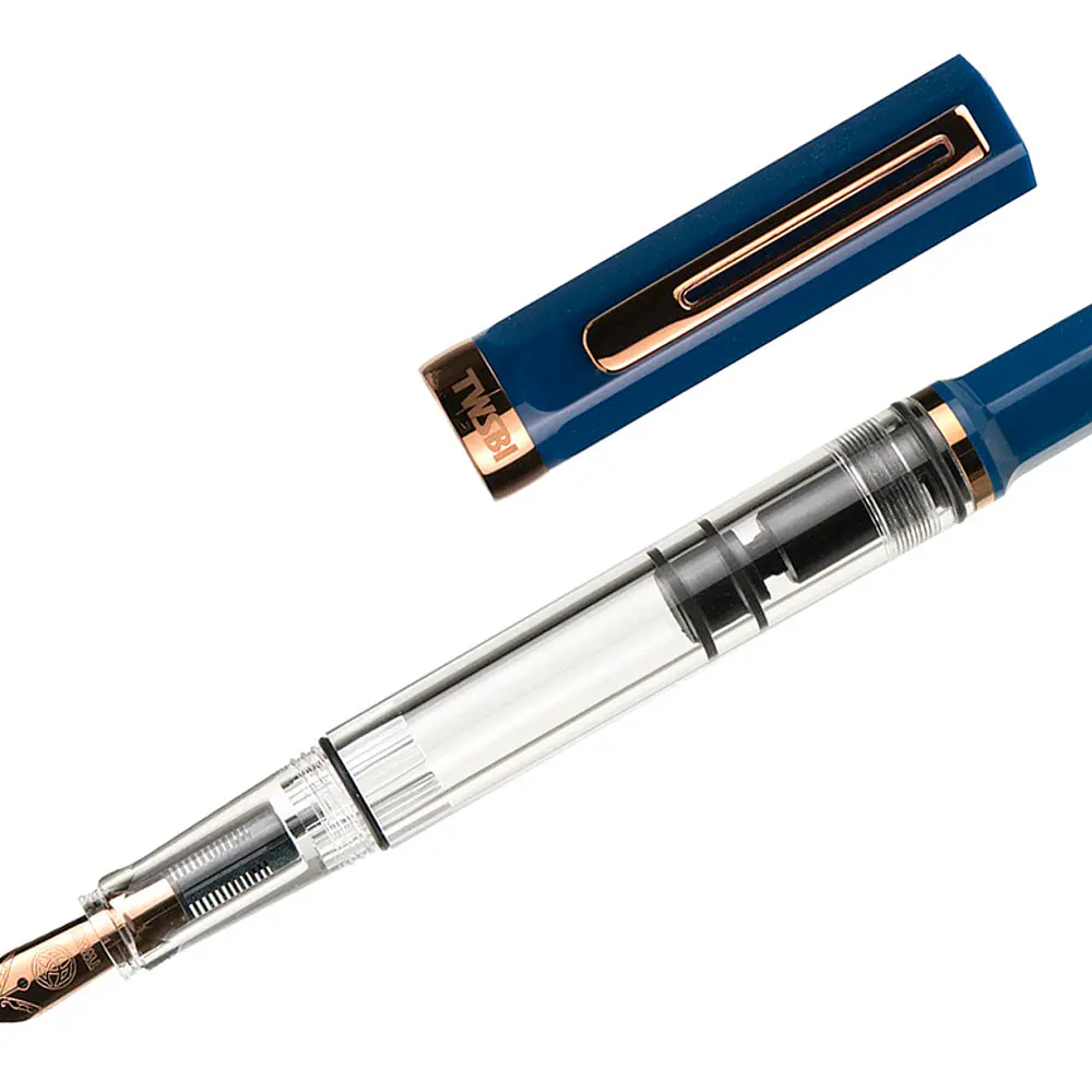 TWSBI eco Trans Blue Stylus M - vulpen transparant blauw