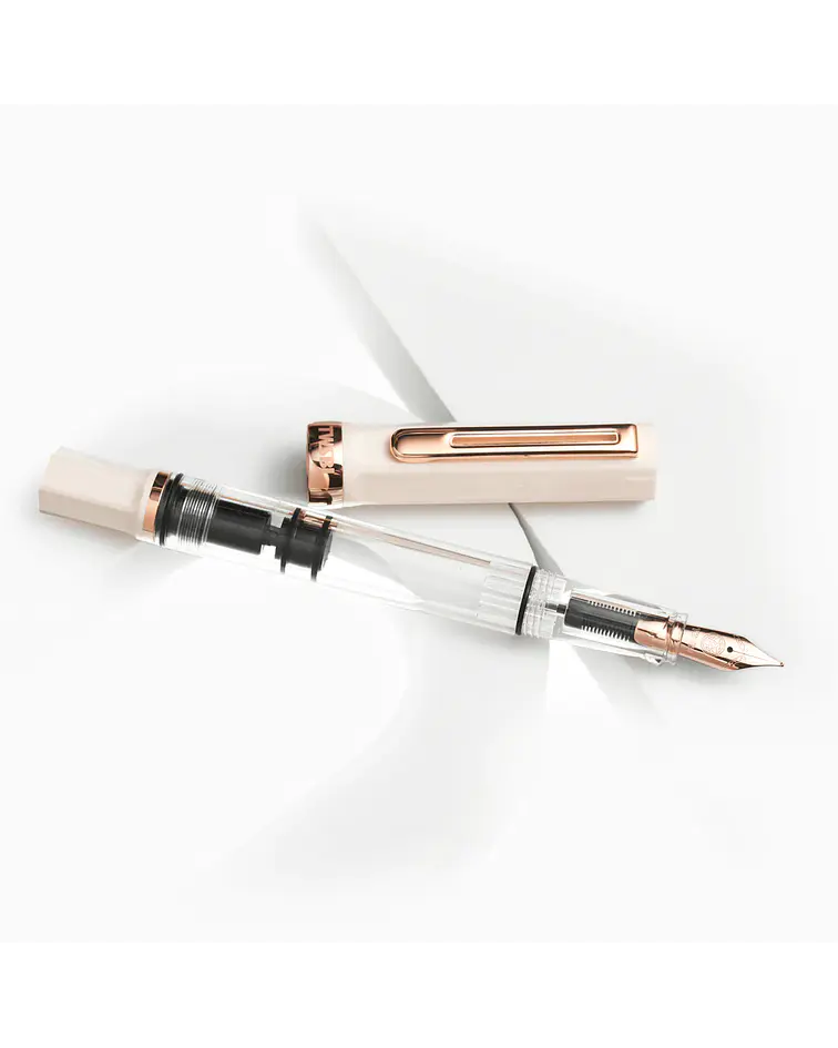 Rose Gold Wit Extra Fijn Extra Fijne Punt EF Twsbi Eco White & Rose Gold Vulpen EF Witte Vulpen Roségoud TWSBI Eco Vulpen Rose Gold