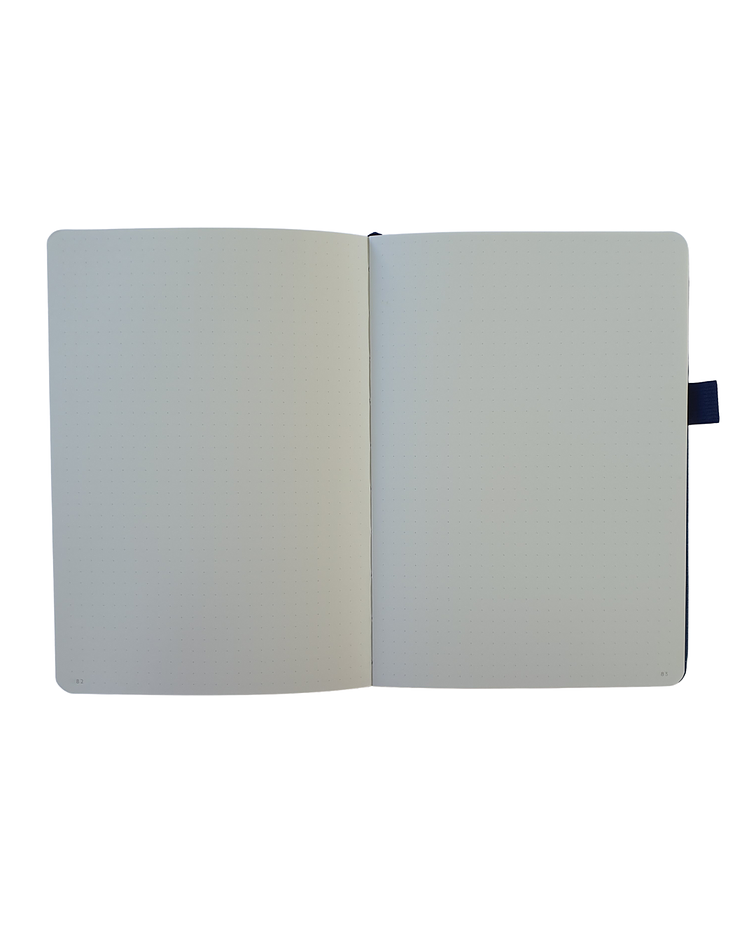 Libreta Mabani: Azul Océano 160gr Punteada