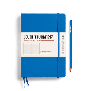 Leuchtturm - Libreta Mediana Tapa Dura Punteada - Sky