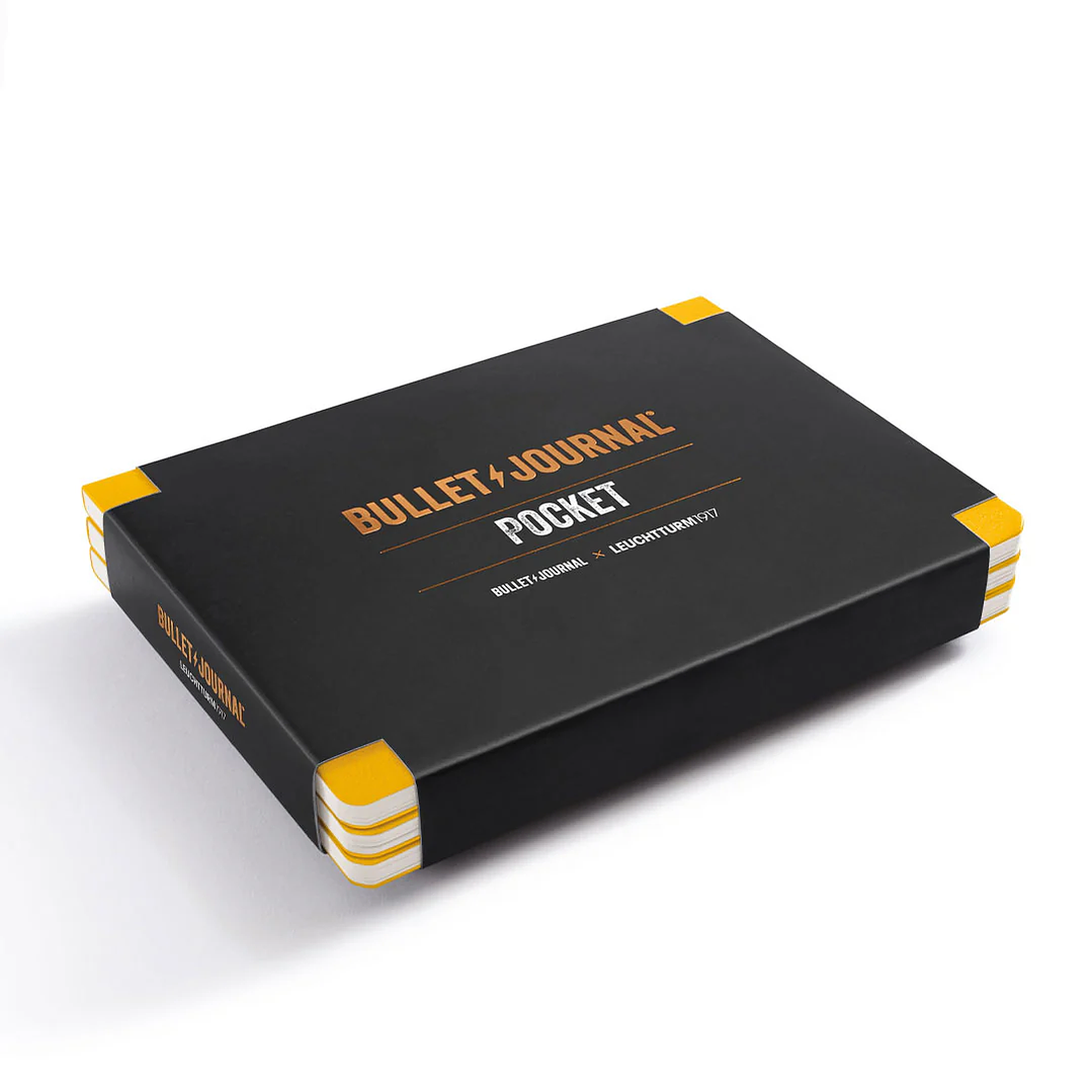 Pack de 3 Libretas Leuchtturm1917 Bullet Journal Pocket – Amarillo & Negro 2