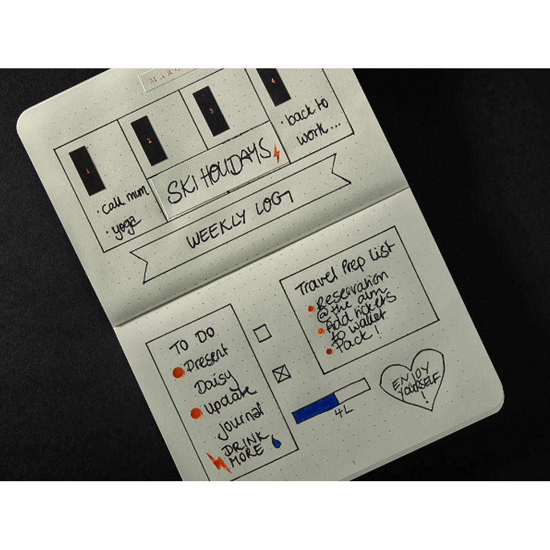 Pack de 3 Libretas Leuchtturm1917 Bullet Journal Pocket – Amarillo & Negro 7