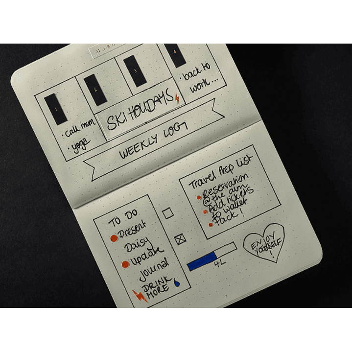 Pack de 3 Libretas Leuchtturm1917 Bullet Journal Pocket – Amarillo & Negro 7