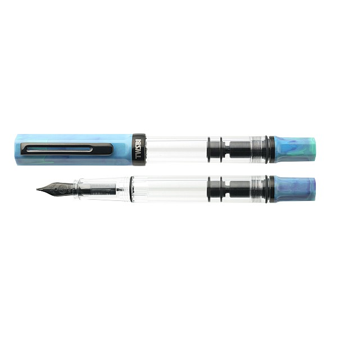TWSBI ECO Cosmos Blue with Onyx – Pluma Fuente 4