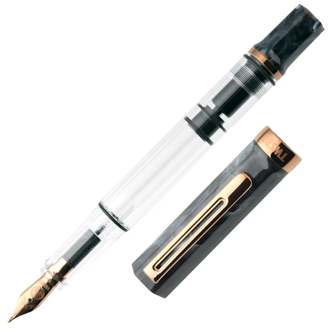 TWSBI ECO Black Marble with Bronze – Pluma Fuente 1
