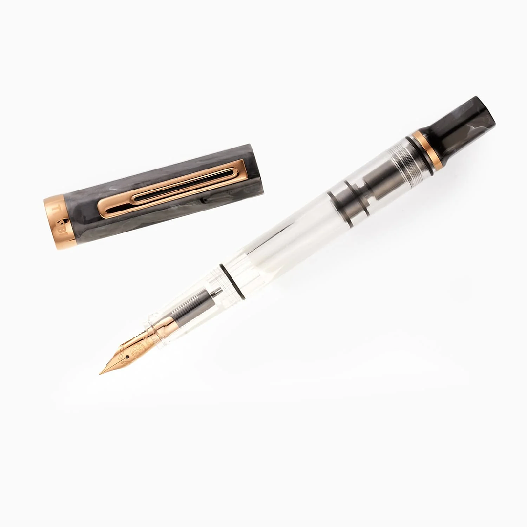 TWSBI ECO Black Marble with Bronze – Pluma Fuente 2