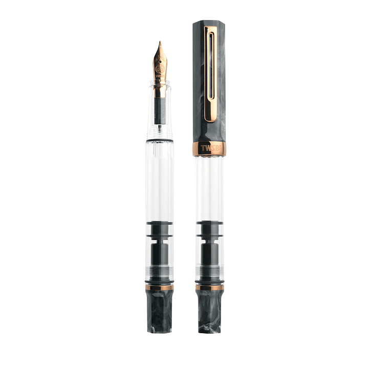 TWSBI ECO Black Marble with Bronze – Pluma Fuente 3