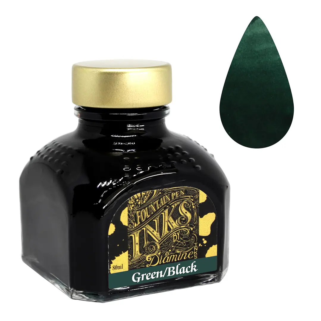 Diamine - 80 ml Regular - Green Black 1