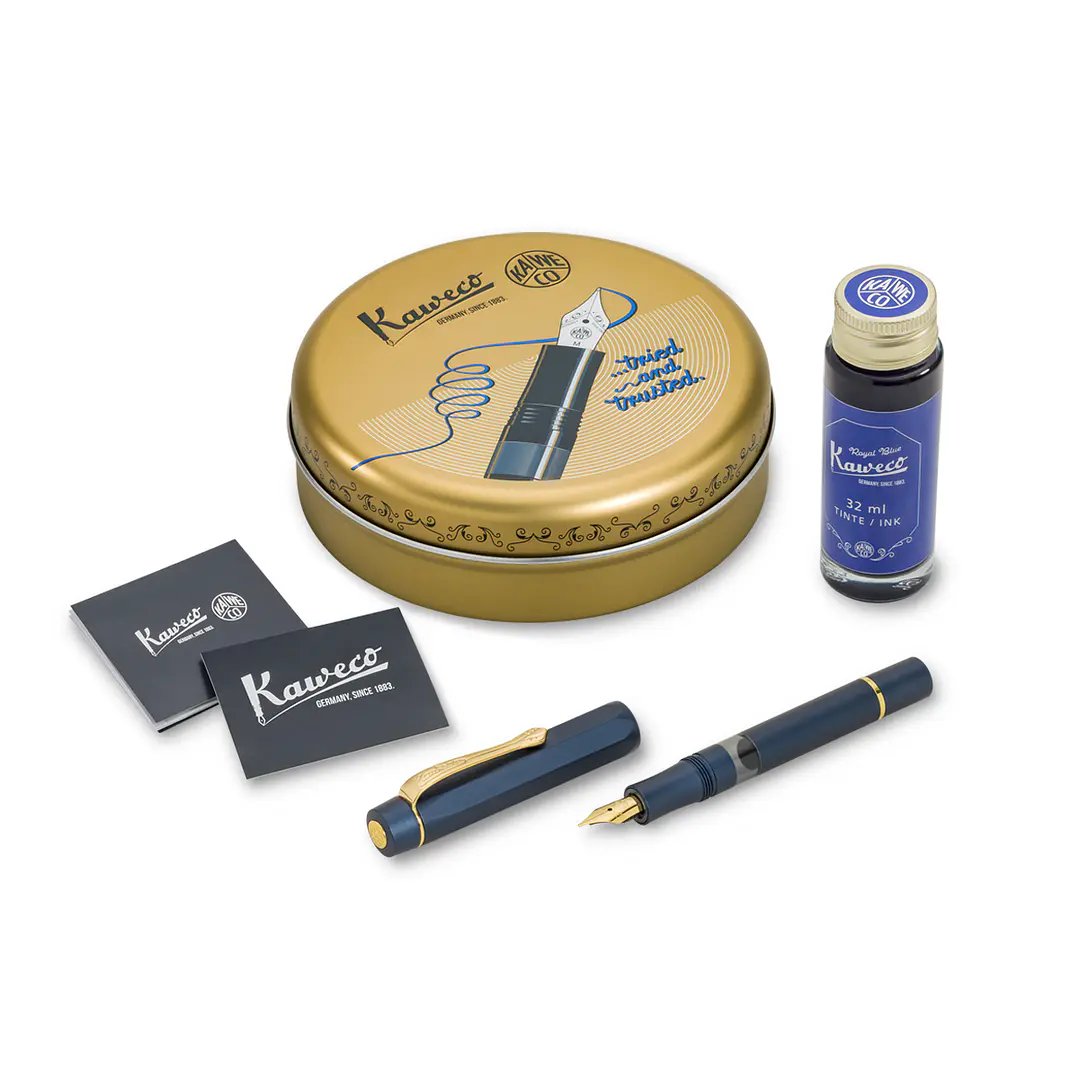 Kaweco Piston Sport AL Navy / Gold 3