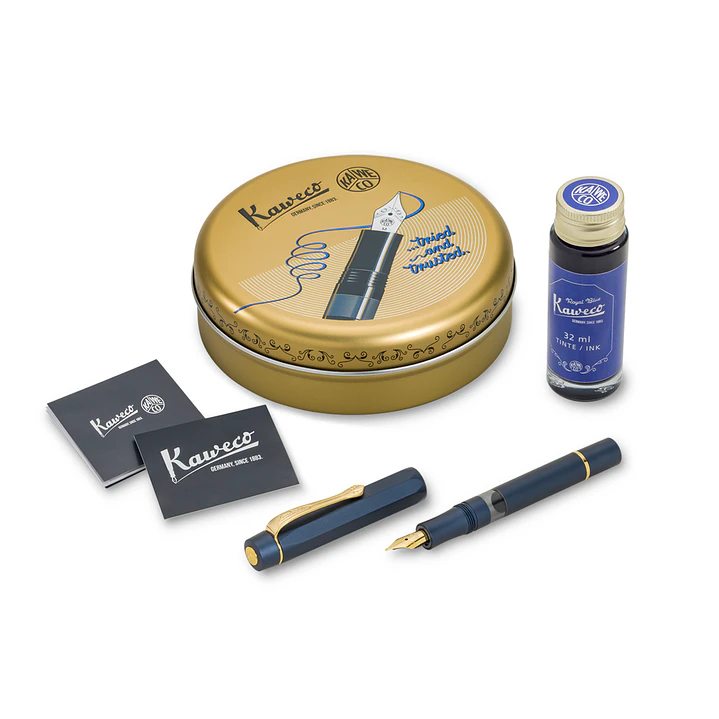 Kaweco Piston Sport AL Navy / Gold 3