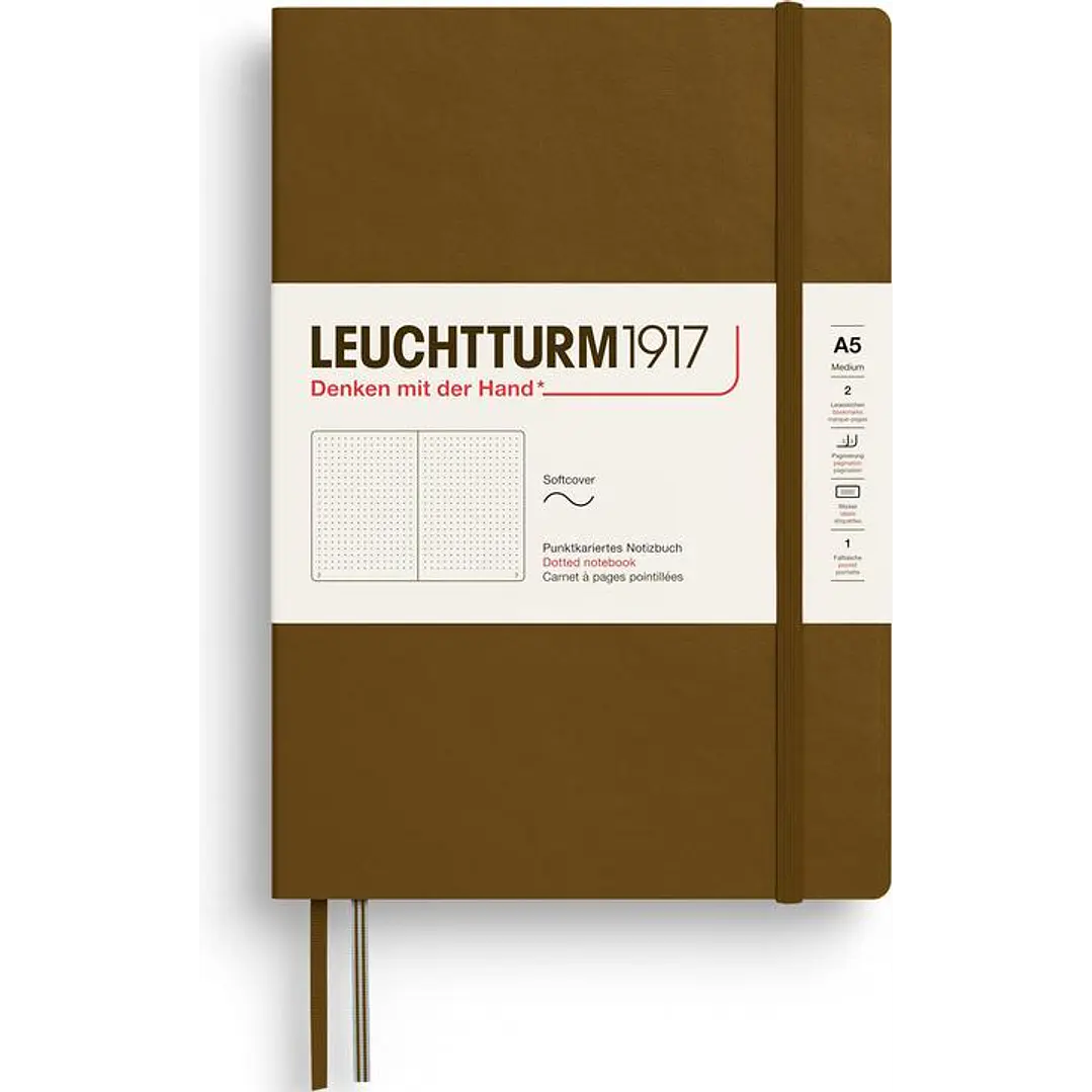 Leuchtturm - Libreta Mediana Tapa Dura - Spice Brown  1