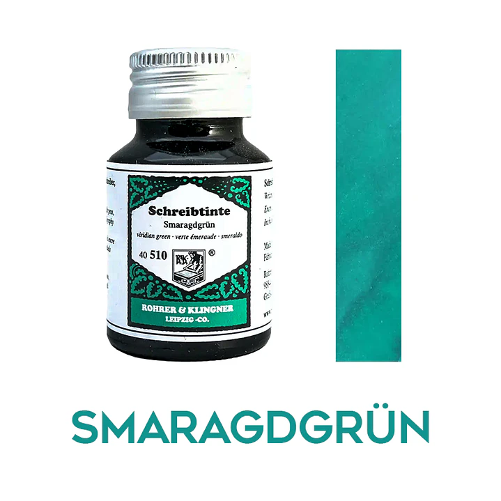 R&K - 50 ml Schreibtinte - Smaragdgrün 1