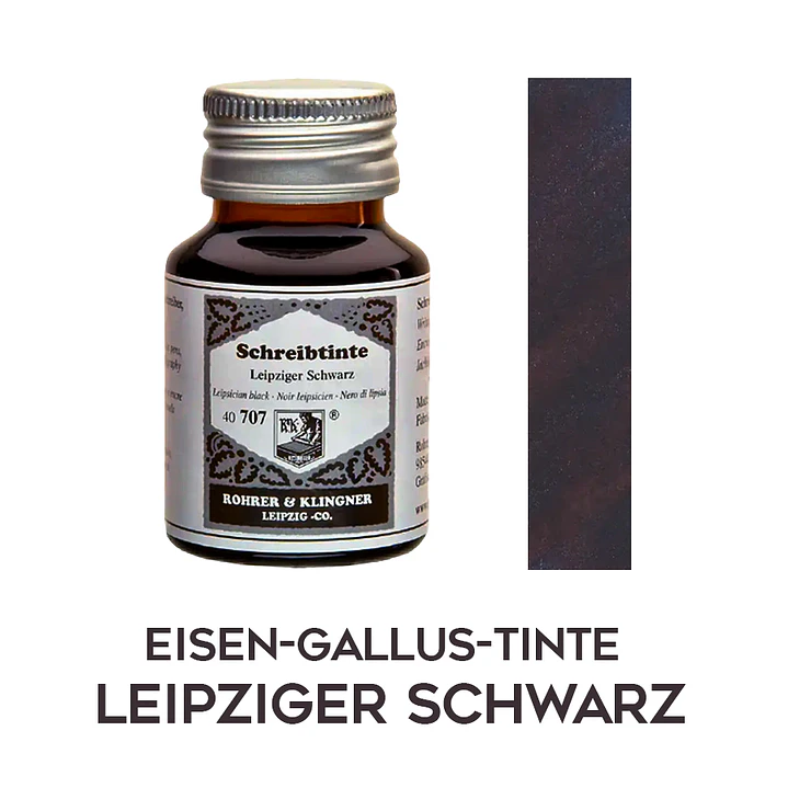 R&K - 50 ml Schreibtinte - Leipziger Schwarz 1