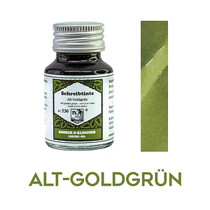 R&K - 50 ml Schreibtinte - Alt-Goldgrün