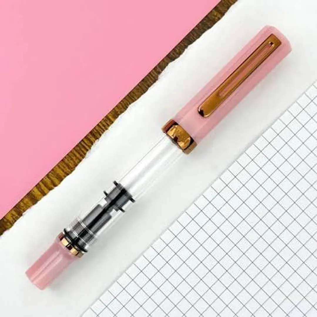 TWSBI ECO Pink Lemonade with Bronze – Pluma Fuente 6