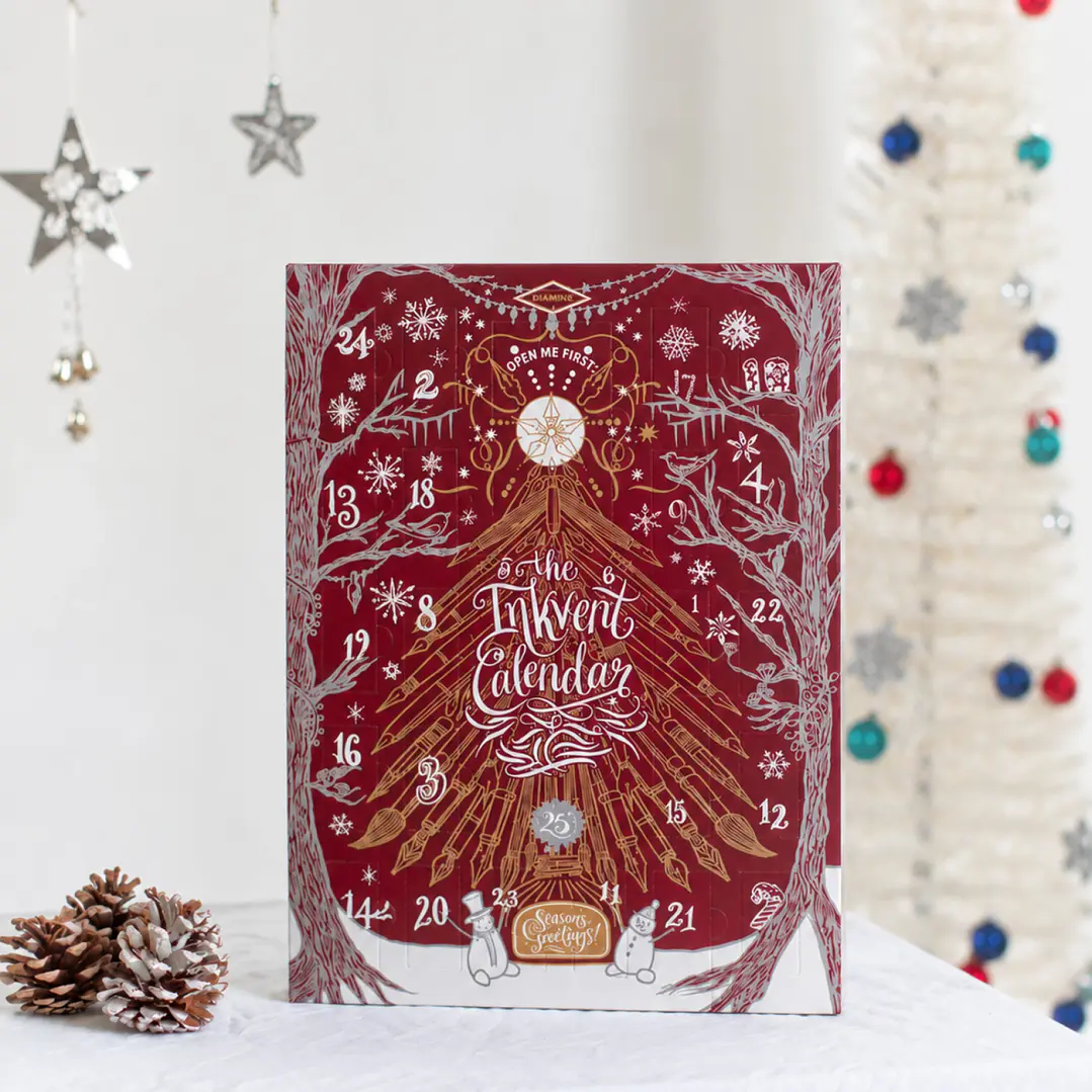 Diamine Inkvent Calendar 2026 Burgundy Edition – Calendario de Adviento de Tintas 3
