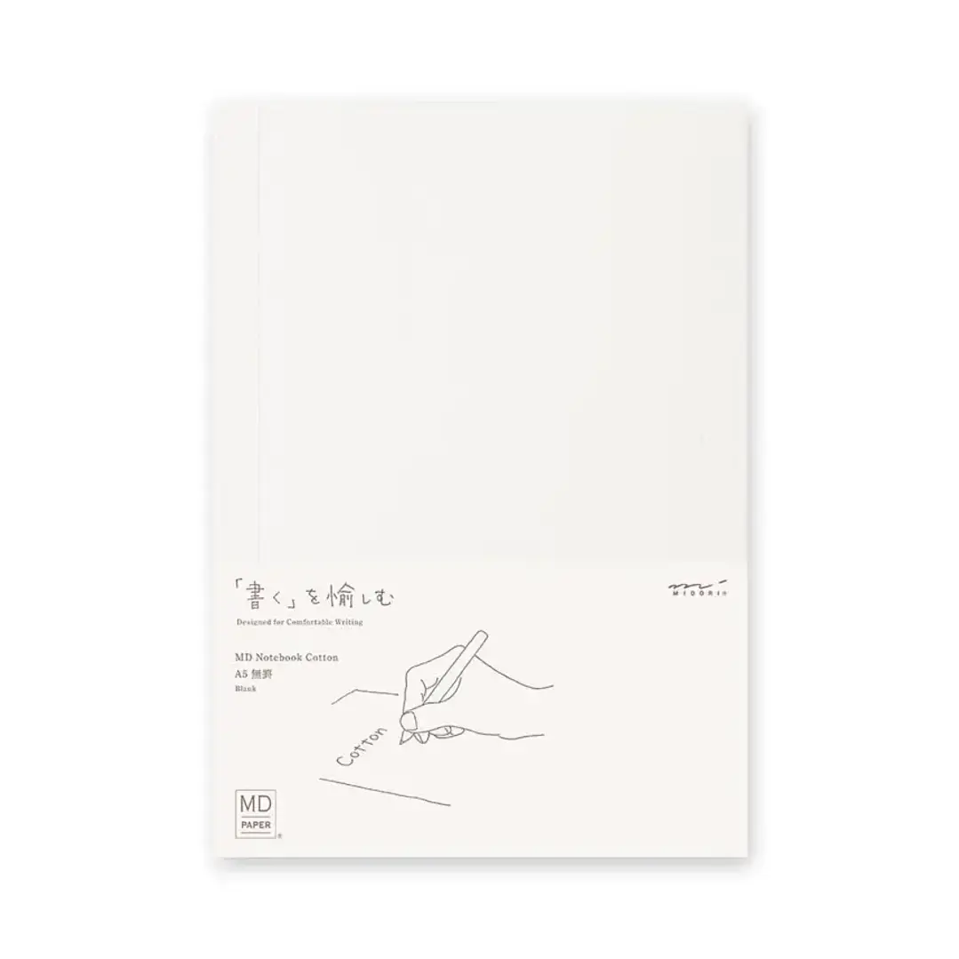 Midori MD Notebook Cotton A5 – Cuaderno liso con papel de algodón 1