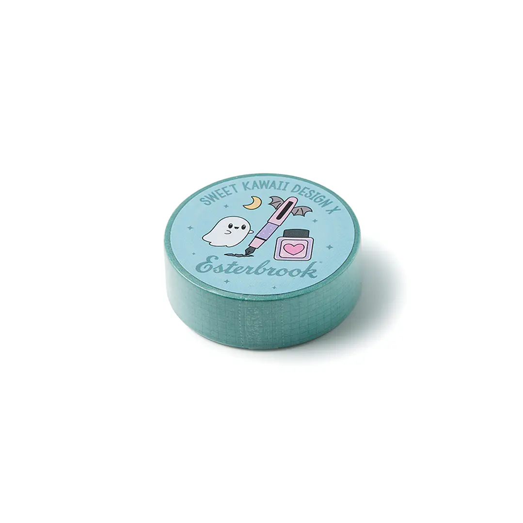 Washi tape Esterbrook x Sweet Kawaii Design Ghosty Grid — Menta 1