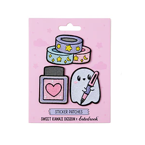 Parches adhesivos Esterbrook x Sweet Kawaii Design Pastel Halloween — Set de 3
