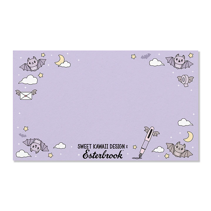 Papel secante Esterbrook x Sweet Kawaii Design Pastel Halloween — Set de 5 hojas 3