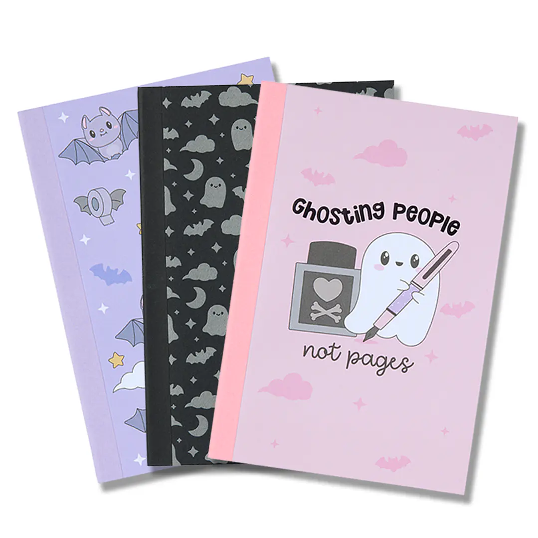 Cuadernos A5 Esterbrook x Sweet Kawaii Design Pastel Halloween — Set de 3 1