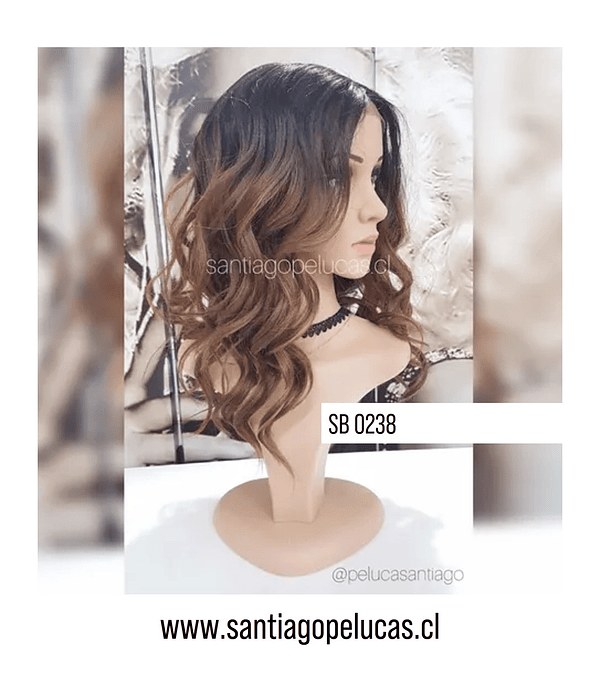 SB 0238 LACE FRONT BALAYAGE  MARRÓN 