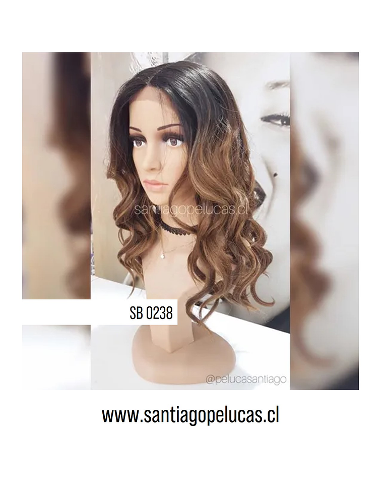 SB 0238 LACE FRONT BALAYAGE  MARRÓN 