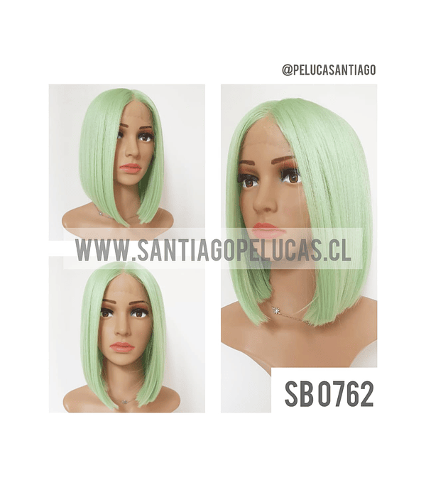 SB 0762 LACE FRONT BOB PARTIDURA AL MEDIO VERDE