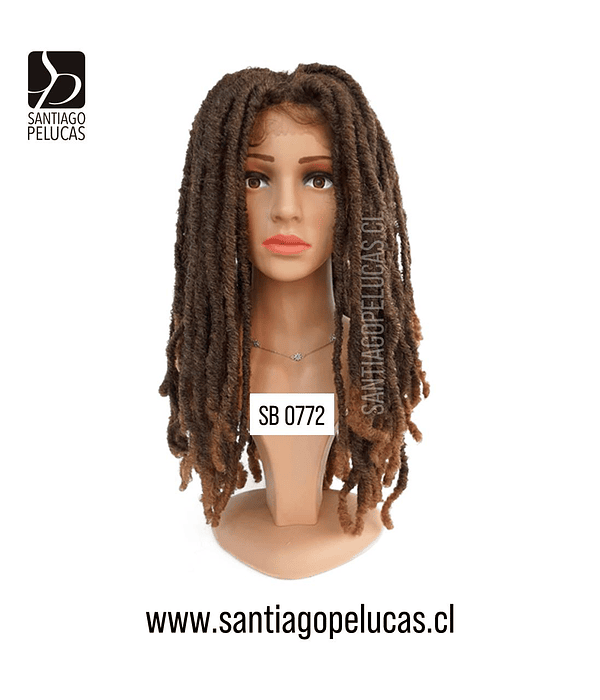 SB 0772 LACE FRONT DREADLOCKS CASTAÑO