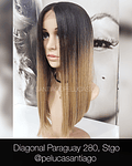 SB 0144 LACE FRONT BOB BALAYAGE RUBIO MEDIO